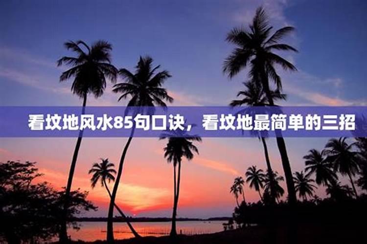 看坟地记住三句口诀